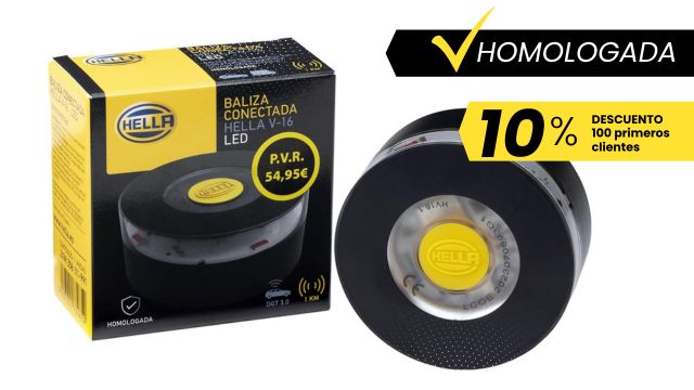 V16 con geolocalización